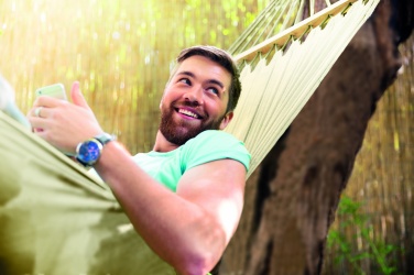 Logotrade ärikingituse foto: Võrkkiik polüpuuvillane