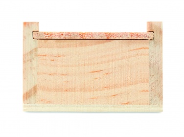 Logo trade reklaamkingi pilt: Kirjatarvete komplekt puidust karbis