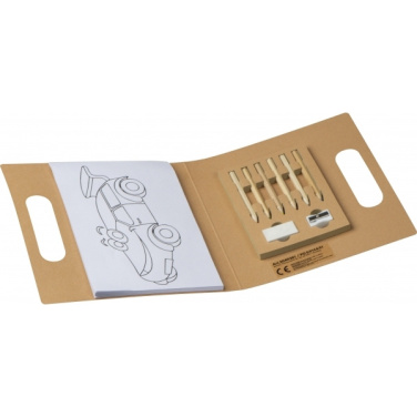 Logo trade reklaamkingitused foto: Laste värvimisraamat värviliste pliiatsitega FORIO