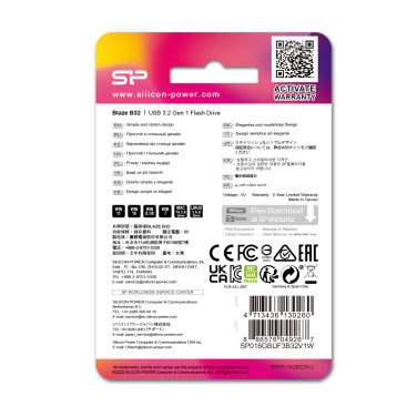 Logotrade reklaamkingid pilt: SILICON POWER mälupulk B32 3.2