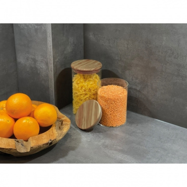 Logotrade ärikingid pilt: Klaasist säilitusnõu kaanega ONTARIO 1000 ml