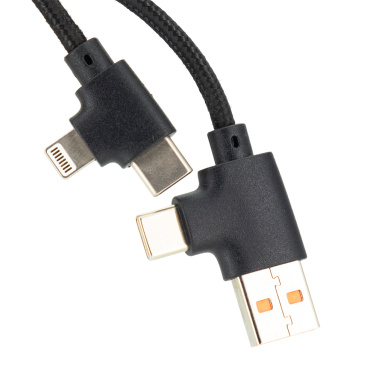 Logotrade ärikingituse foto: 4in1 pikk puidust kaabel valgustatud logoga graveerimiseks