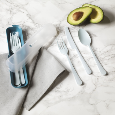 Logo trade firmakingitused foto: Välitingimustes kasutatav 6-osaline söögiriistade komplekt