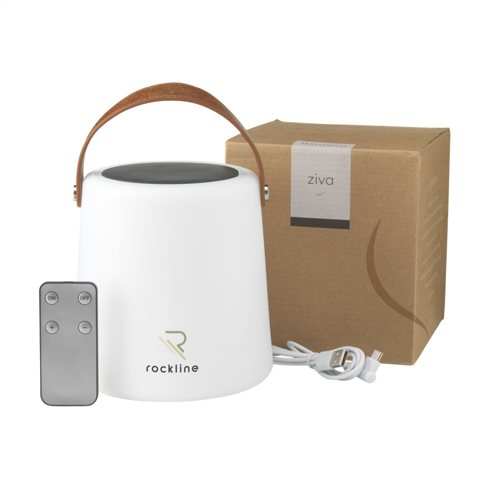 Logo trade reklaamkingituse pilt: Wooosh Ziva päikesepatareiga õuelamp