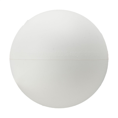 Logotrade meene foto: Jõulukuul Ø 7 cm taaskasutatud plastist, valge