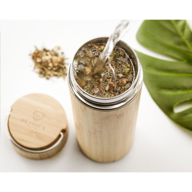 Logotrade firmakingitused pilt: Nikko 330 ml bambusest termopudel/termotass