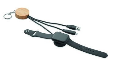 Logo trade reklaamkingi pilt: BULE võtmehoidjaga 4in1 60 W kaabliga