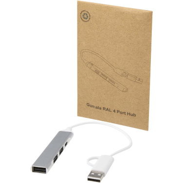 Logotrade reklaamkingitused pilt: Alkaid 4-pordiline USB-A ja Type-C jaotur kahe sisendiga