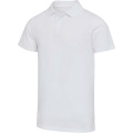 Graphite 180 g/m² lühikeste varrukatega unisex orgaaniline polosärk, Valge