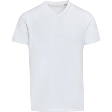 Logotrade firmakingi foto: Balfour 200 g/m² lühikeste varrukatega V-kaelusega unisex OCS orgaaniline T-särk