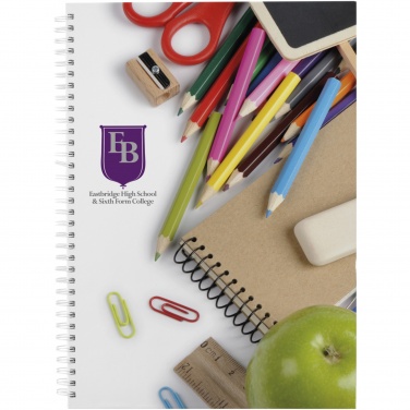 Logo trade liikelahja mainoslahja tuotekuva: Wire-O A4 -muistikirja, kova kansi