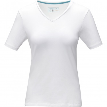 Logo trade mainoslahja ja liikelahja tuotekuva: Kawartha short sleeve women's organic V-neck t-shirt