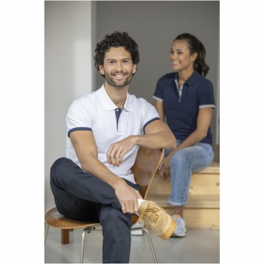 Logotrade liikelahjat kuva: Morgan miesten lyhythihainen poolopaita, kaksisävyinen