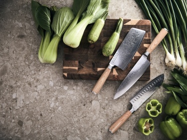 Logo trade mainostuote kuva: VINGA Hattasan Damascus kokkiveitsi