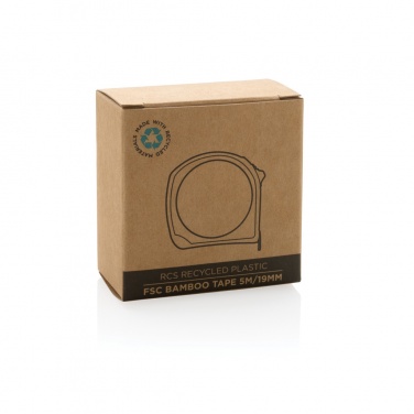 Logo trade liikelahjat mainoslahjat kuva: RCS 5M/19mm bambumittanauha kierrätetystä muovista
