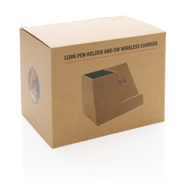 Logotrade liikelahjat kuva: Kynäpidike ja 5W langaton laturi korkista