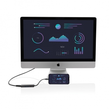 Logo trade liikelahja kuva: Terra hub HDMI tulolla kierrätetystä alumiinista