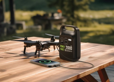 Logo trade mainoslahjat ja liikelahjat kuva: Power Vault 21000 kannettava virta-asema RCS muovista