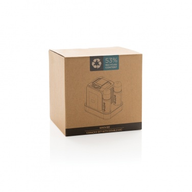 Logotrade liikelahjat mainoslahjat tuotekuva: Singvibe RCS karaokesarja tuplamikrofonilla kierrätysmuovia