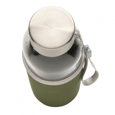 Logo trade liikelahjat tuotekuva: Lasipullo neopreenivyötteellä