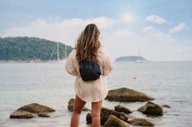 Logotrade mainoslahja tuotekuva: Impact AWARE™ kiristysnauhareppu kierrätetystä denimistä