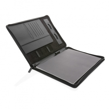 Logo trade liikelahjat tuotekuva: Swiss Peak Heritage RCS rPU A4 portfolio vetoketjulla