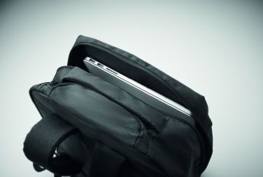 Logo trade liikelahja mainoslahja tuotekuva: Pyörillä varustettu kannettava reppu 600D RPET-polyesteriä mukautettavalla painatuksella