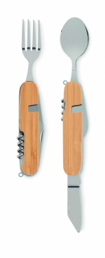 Logo trade mainoslahja ja liikelahja tuotekuva: Linkkuveitsi ruokailusetti