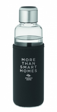 Logo trade liikelahja kuva: Lasipullo merkkiäänellä