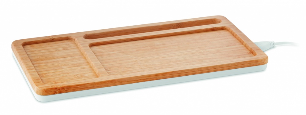 Logotrade mainoslahja ja liikelahja kuva: Bambu langaton laturi 5W MALABAR