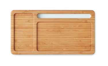 Logo trade liikelahja mainoslahja tuotekuva: Bambu langaton laturi 5W MALABAR