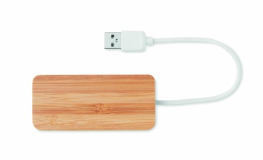 Logotrade liikelahja tuotekuva: Bambu USB- keskitin
