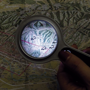 Logotrade liikelahja tuotekuva: Suurennuslasi, jossa LED GLOUCESTER