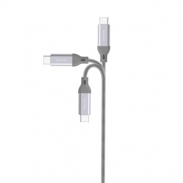 Logo trade mainostuote kuva: Nailoninen tiedonsiirtokaapeli LK30 Type - C Quick Charge 3.0