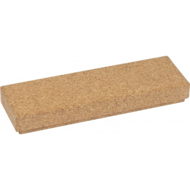 Logo trade mainoslahja kuva: Kierrekuulakynä metallia ja korkkia LILLEHAMMER