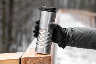 Logo trade mainoslahjat tuotekuva: Lämpömuki ruostumattomasta teräksestä SANTANDER 500 ml