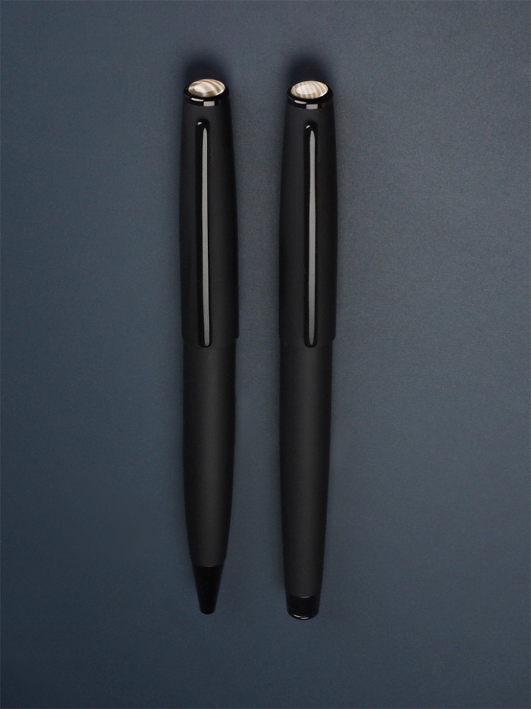 Logotrade mainoslahja ja liikelahja kuva: Raidallinen Piikivi- Kynäsetti 1284036