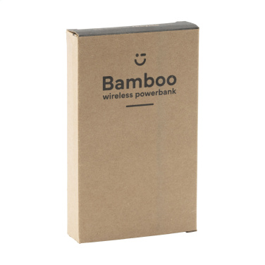 Logotrade mainoslahjat ja liikelahjat tuotekuva: Bamboo 8000 Wireless Powerbank langaton laturi