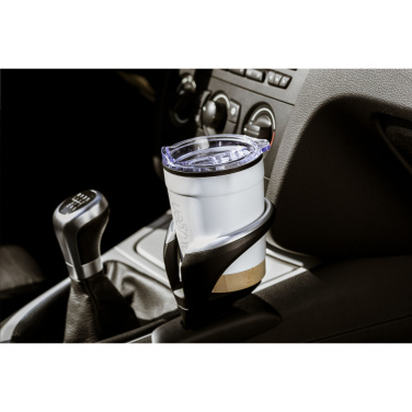 Logo trade mainostuotet tuotekuva: Kobe Bamboo RCS kierrätetystä teräksestä valmistettu 350 ml kahvikuppi