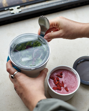 Logo trade liikelahjat mainoslahjat kuva: Musta+Blum Original lounaslaatikko