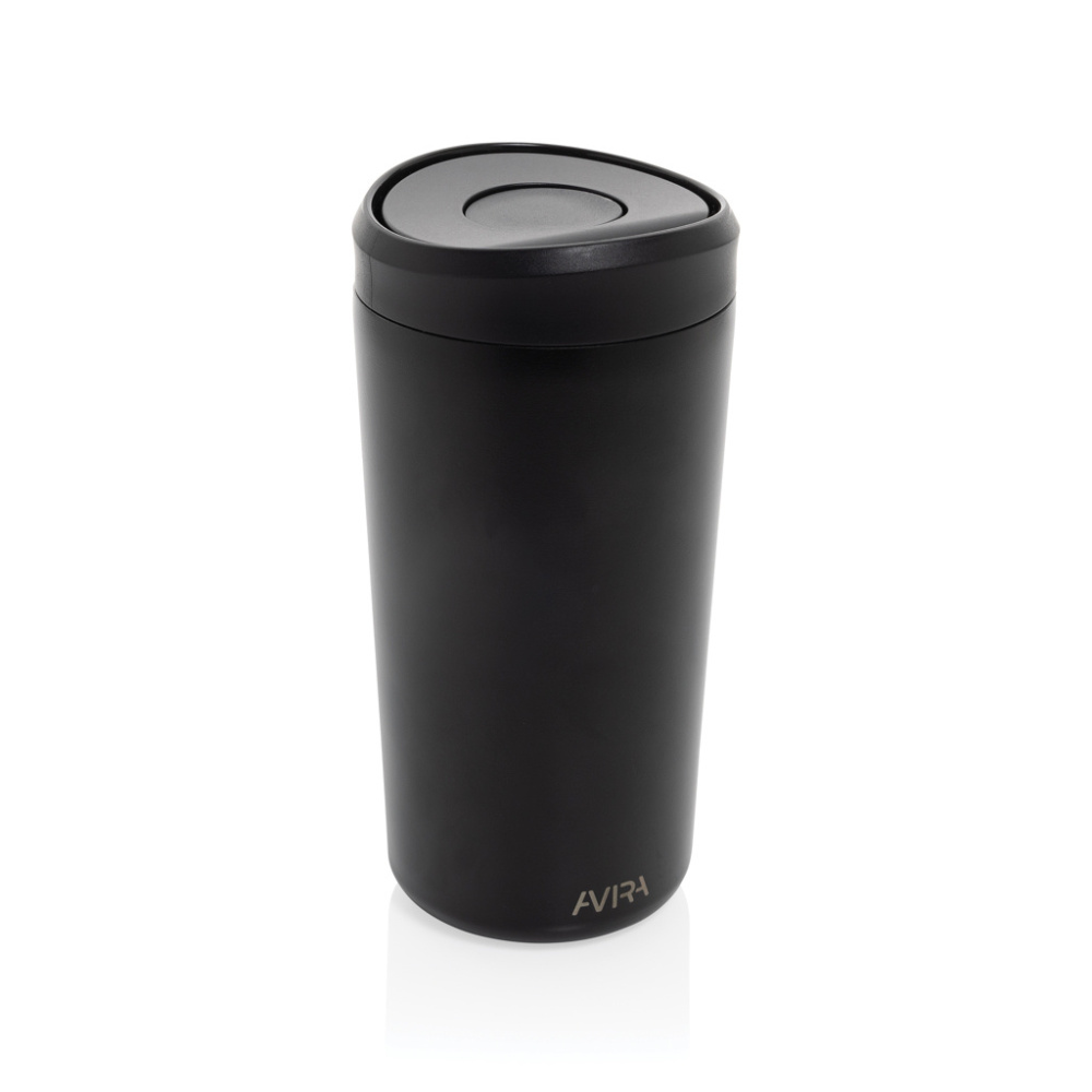 Logotrade mainostuote tuotekuva: Avira Alix RCS re-steel click tumbler 400ML