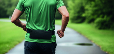 Logotrade liikelahjat kuva: Sport vyölaukku 600D RPET