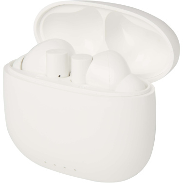 Logo trade liikelahja kuva: Alterf kierrätysmuovista valmistetut langattomat True Wireless Bluetooth® -kuulokkeet silikonisilla korvasovittimilla