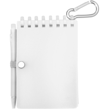 Logotrade liikelahja mainoslahja kuva: Lig Mini kierrätetystä muovista valmistettu pehmeäkantinen muistikirja ja kuulakärkikynäsetti (musta muste)