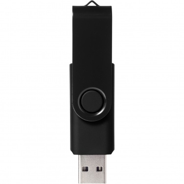 Logotrade reklaminės dovanos nuotrauka: Sukamoji metalinė 4 GB USB atmintinė