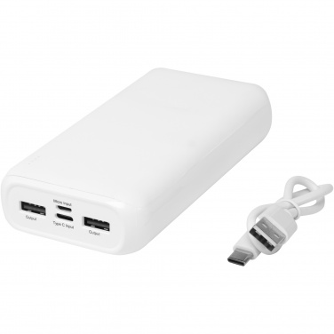 Logotrade reklaminiai produktai nuotrauka: Electro 20 000 mAh perdirbto plastiko maitinimo blokas 