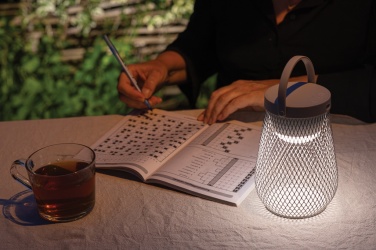 Logotrade reklaminiai produktai nuotrauka: Aurora RCS perdirbto plastiko USB perkraunama stalinė lempa