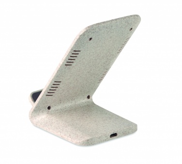 Logotrade reklaminės dovanos nuotrauka: Kviečių šiaudų/ABS įkroviklis std10W