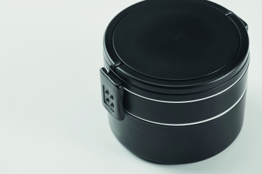 Logotrade reklaminiai produktai nuotrauka: Dviejų aukštų PP pietų dėžutė, 950 ml