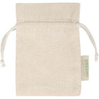 Logotrade reklaminiai produktai nuotrauka: Odisha 140 g/m² OCS ekologiškas dovanų maišelis - 15 x 10 cm